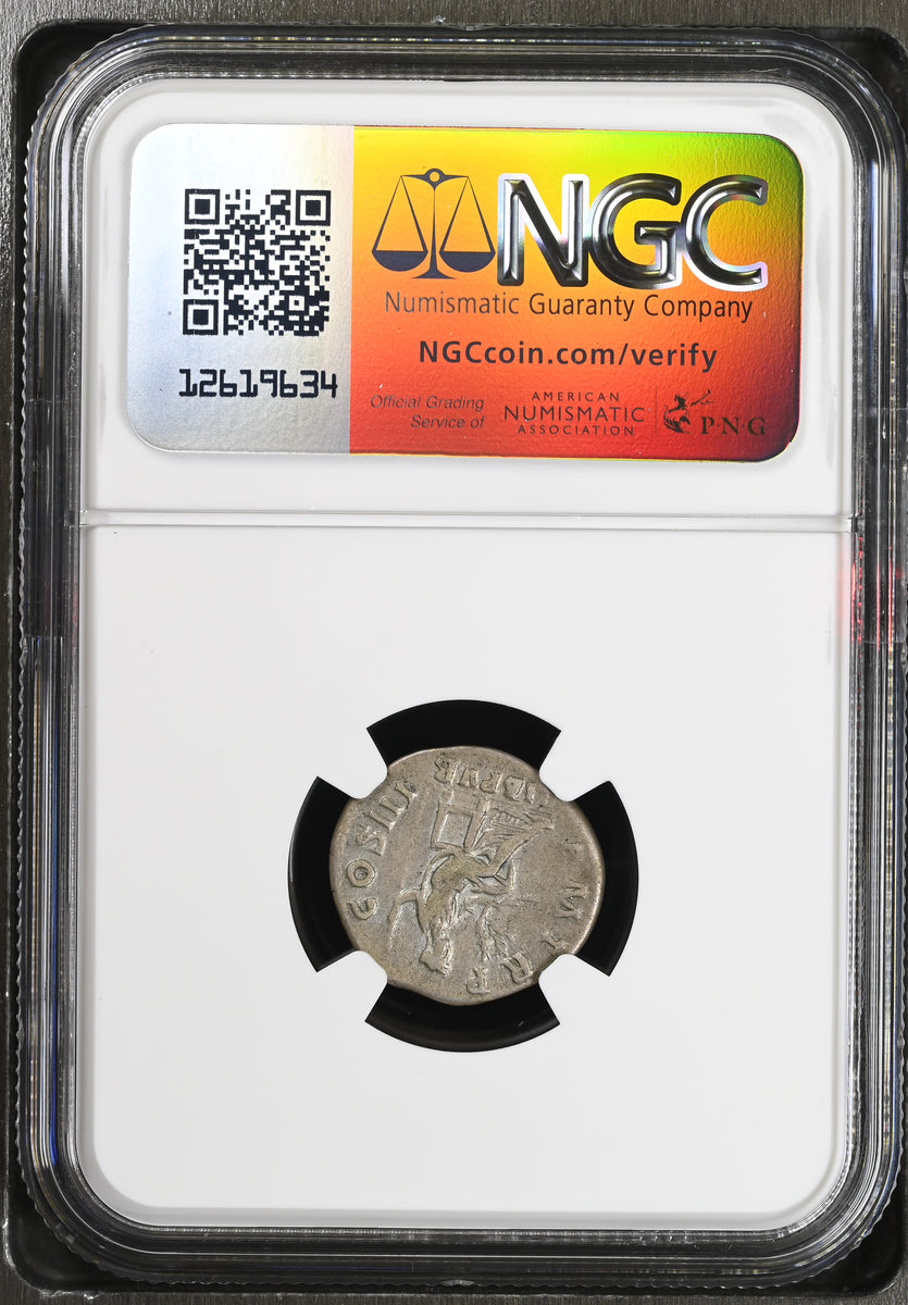 117-138年 古代ローマ帝国 ハドリアヌス帝 デナリウス銀貨 NGC VF | 港