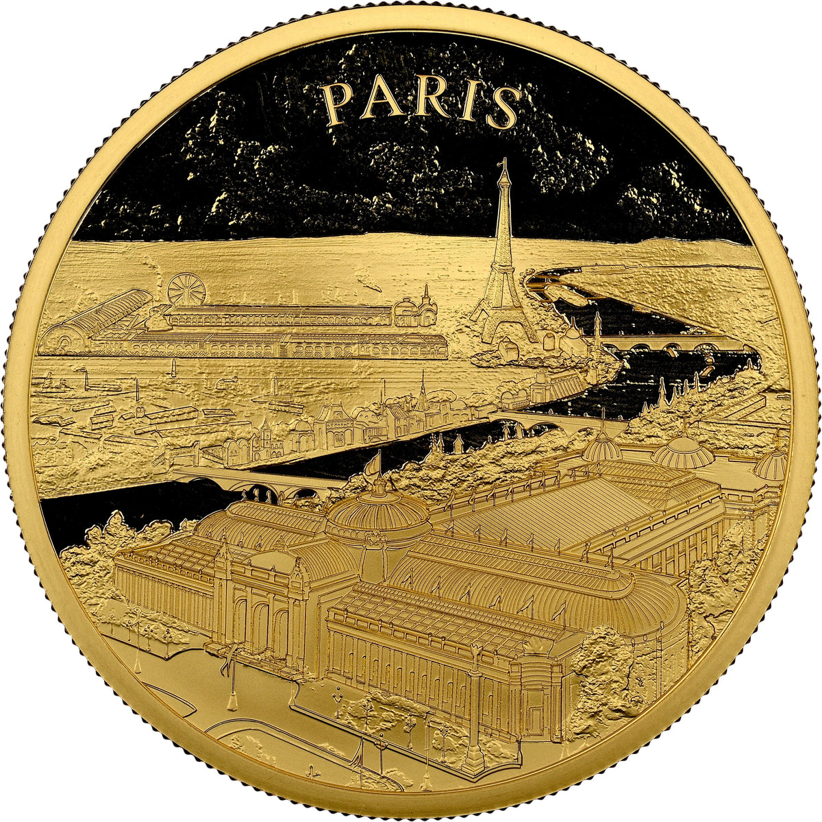 Top Pop】2024年 イギリス 都市景観 パリ 200ポンド金貨 2oz NGC