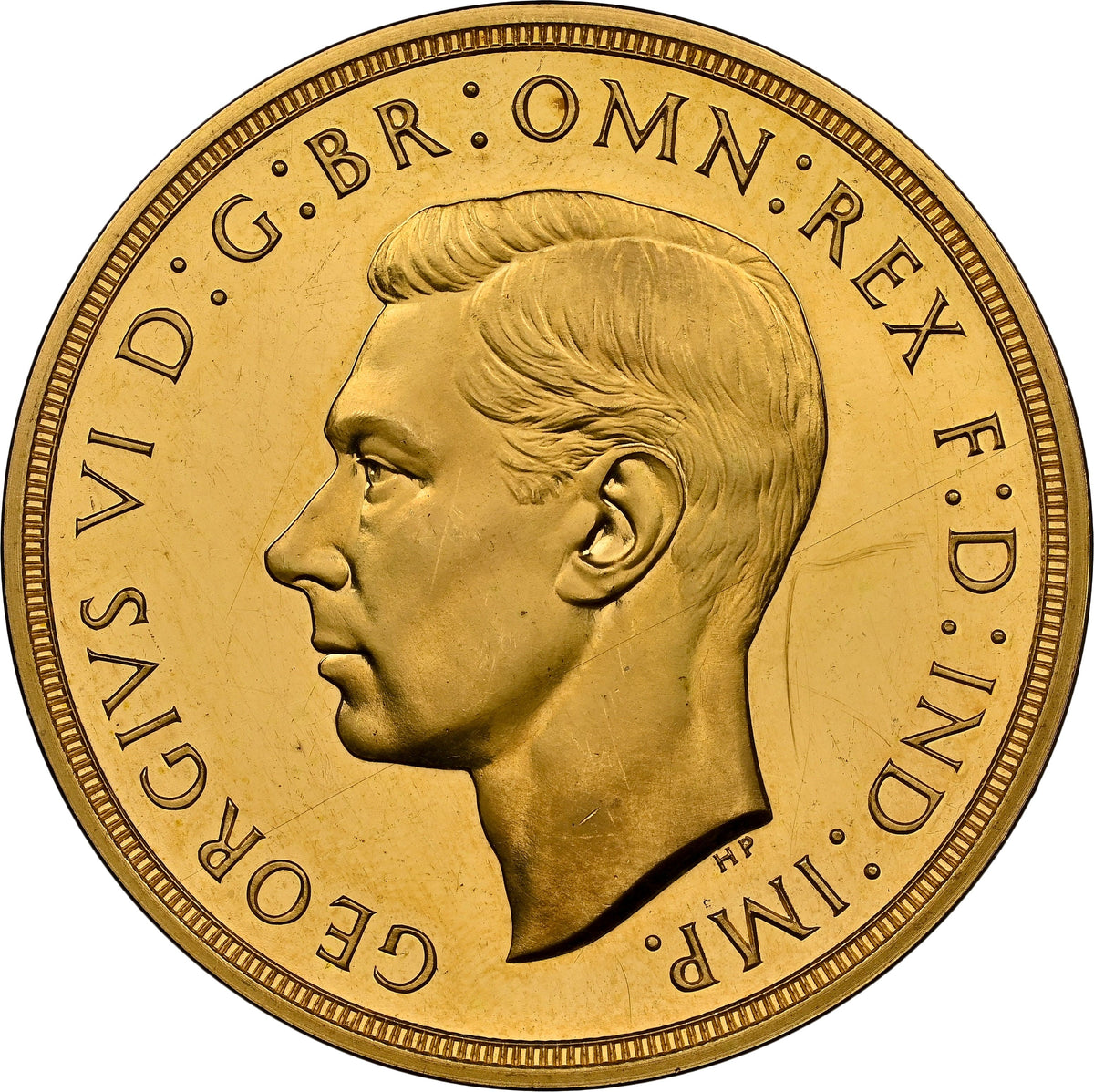 1937年 イギリス ジョージ6世 5ポンド金貨 PF62 | アンティークコインギャラリア