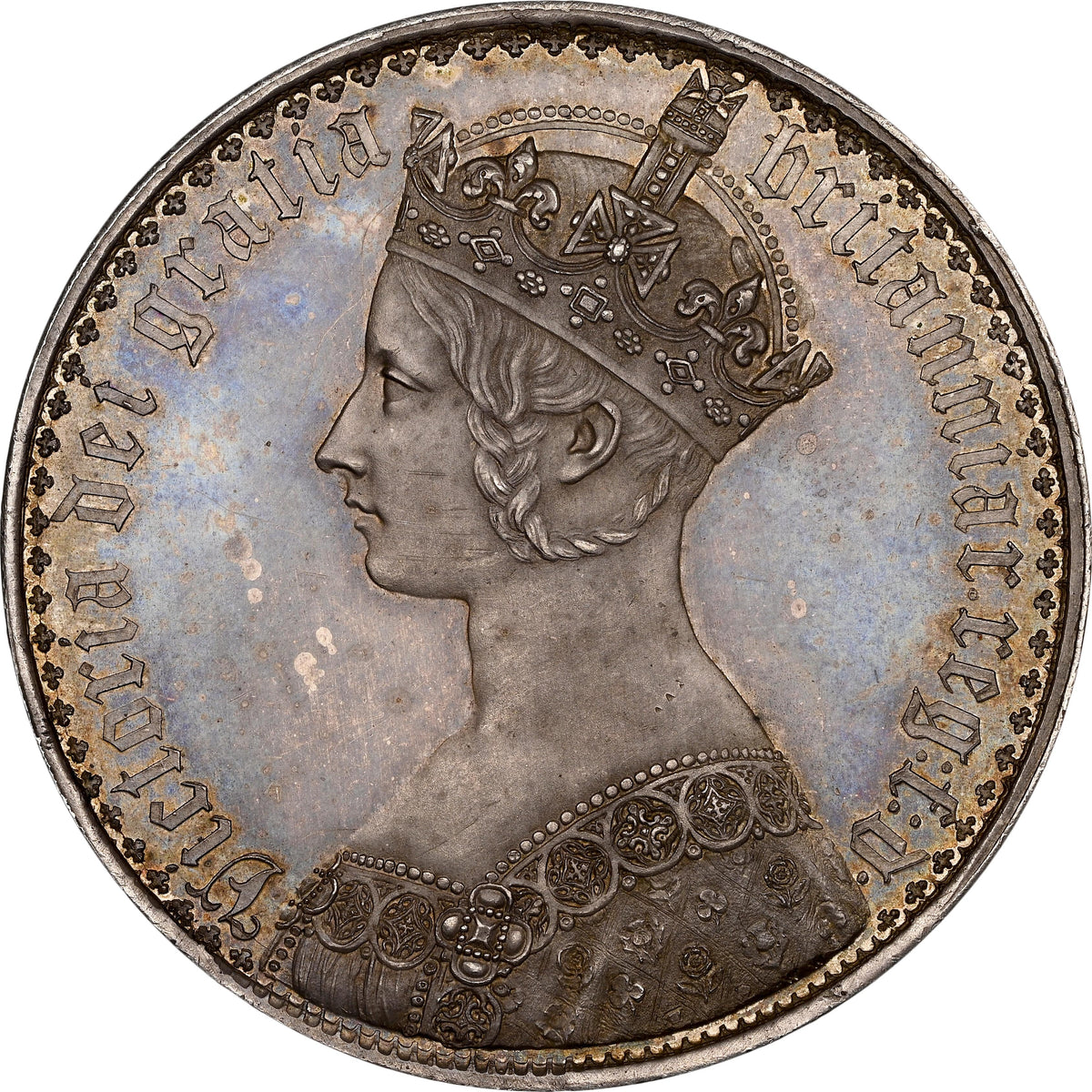 1853年 イギリス ゴシッククラウン銀貨 セプティモ PF62 | 港区