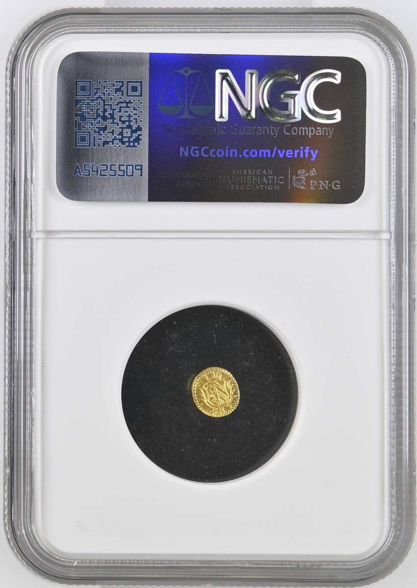 1700年 ドイツ ニュルンベルク 1/16 ラムダカット金貨 NGC MS63 1700年 ドイツ ニュルンベルク ラムダカット 1/16ダカット金貨 NGC