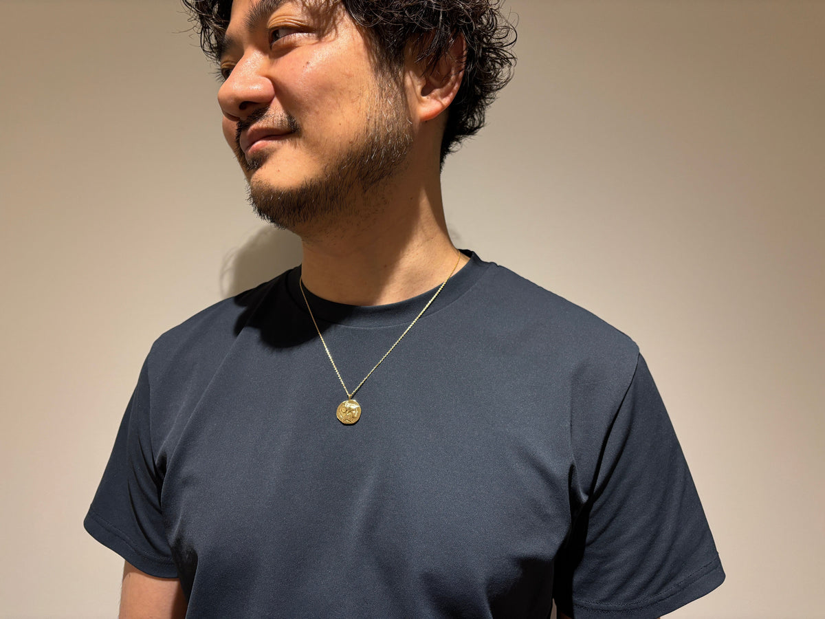 ペンダント 古代マケドニア アレキサンダー3世 ゴールド金 (レプリカ