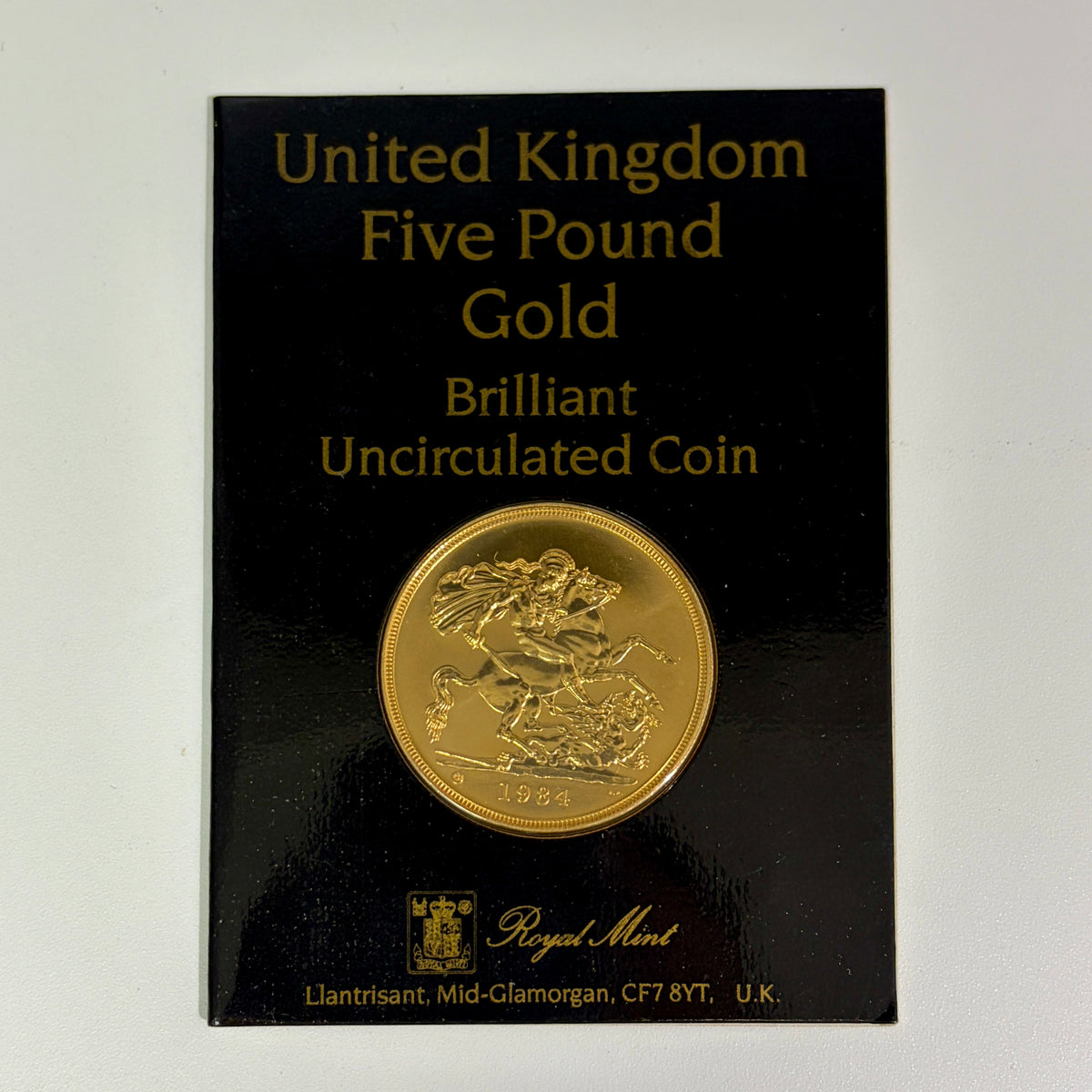 1984年　イギリス　リチャード紋章院　500周年記念　銀貨　鑑定済み 1984年 イギリス エリザベス2世 2ndポートレート 5ポンド金貨 BU 未