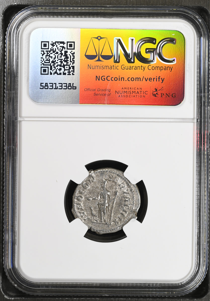 222-235年 ローマ帝国 ユリア・マエサ デナリウス銀貨 NGC Ch XF | 港