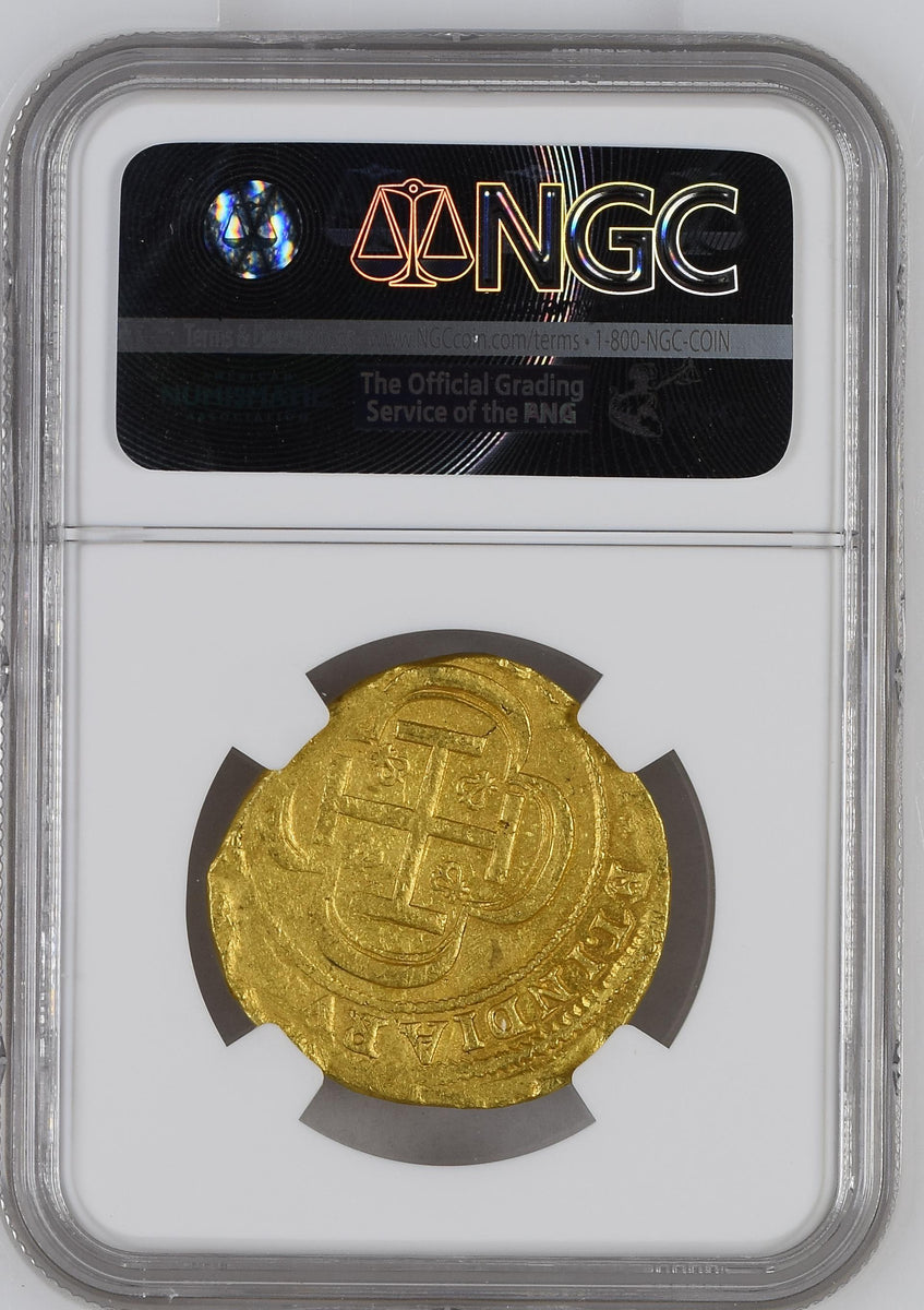 1714-15年 メキシコ フェリペ5世 8エスクード金貨 Ex: 1715 Fleet NGC