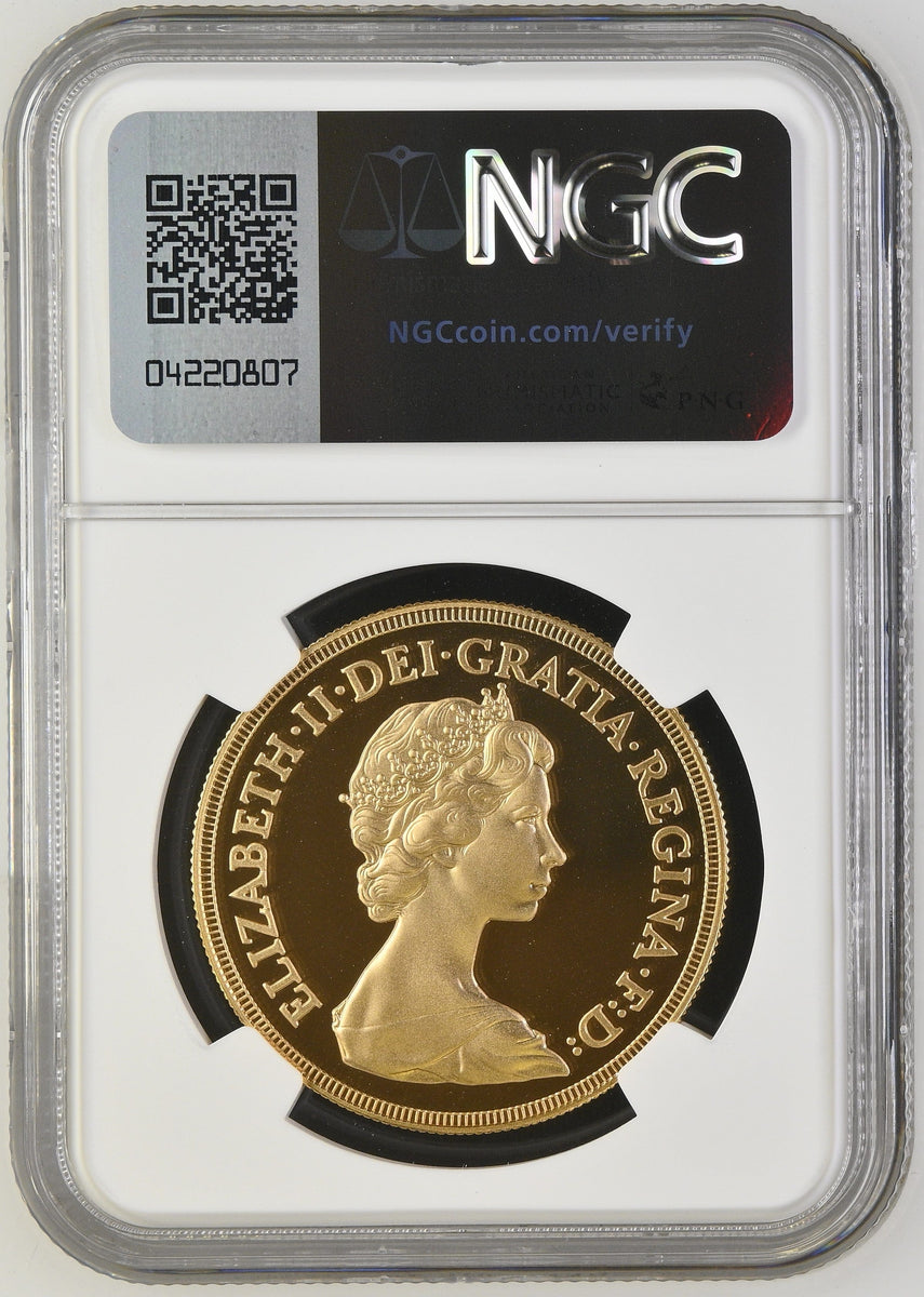 1980年 イギリス エリザベス 5ポンド金貨 PF69UC | アンティークコイン 