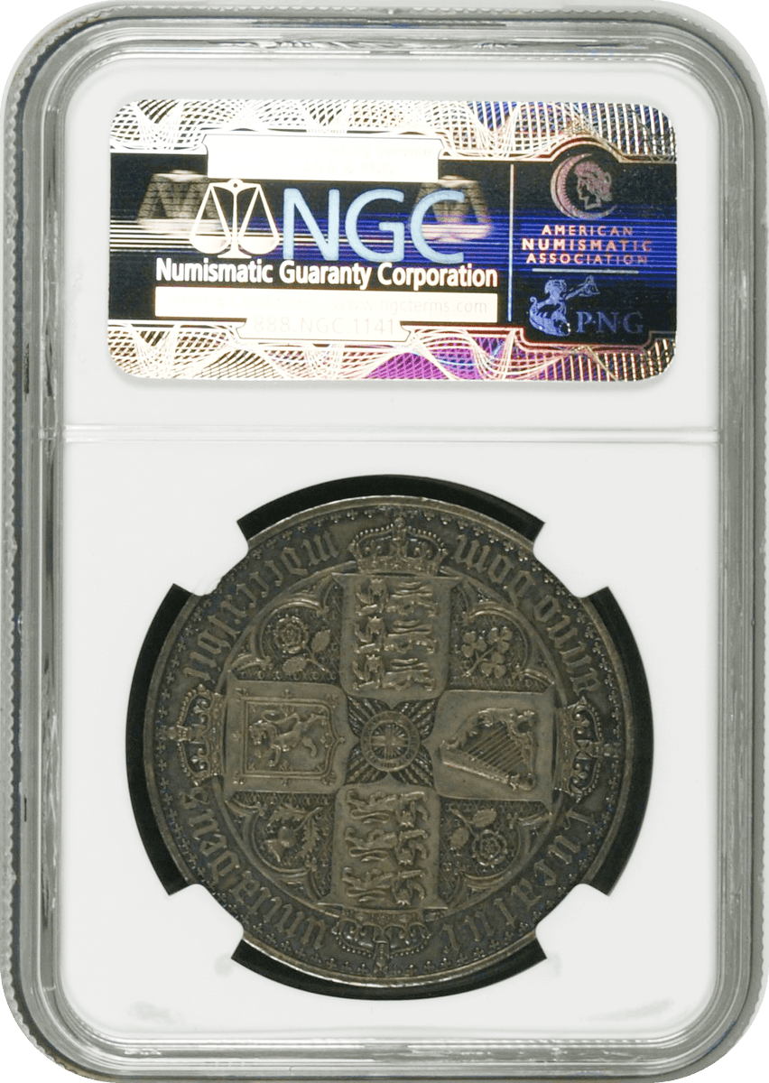 1847年 イギリス ヴィクトリア ゴシッククラウン銀貨 アンデシモエッジ 1847年 イギリス ヴィクトリア ゴシッククラウン銀貨 アンデシモエッジ