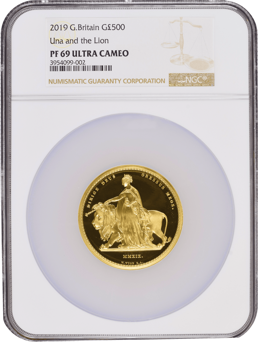 2019年 イギリス ウナとライオン 5オンス 500ポンド金貨