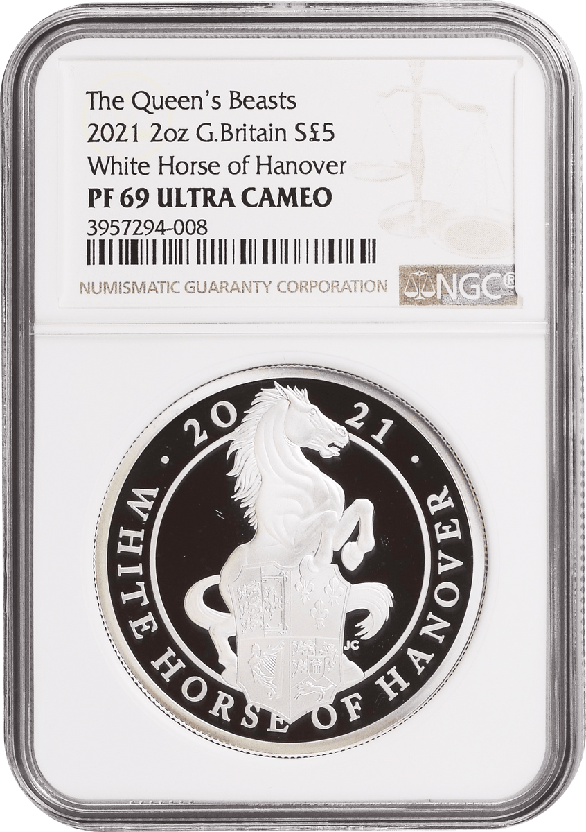 2020年 クイーンズビースト ハノーヴァーの白馬 NGC PF69UC 銀貨 2020年 クイーンズビースト ハノーヴァーの白馬 NGC PF69UC 銀貨