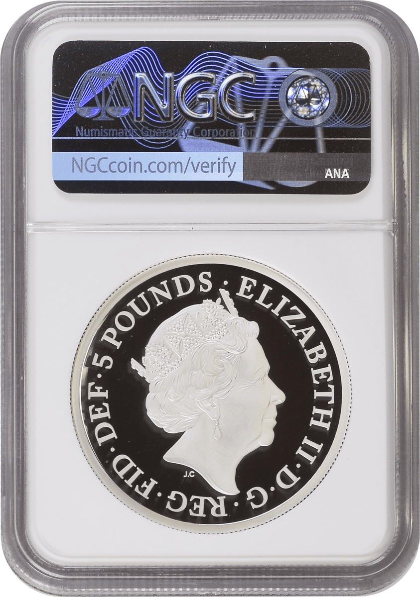 2021年 イギリス クイーンズビースト 2oz 銀貨 Unicorn of Scotland