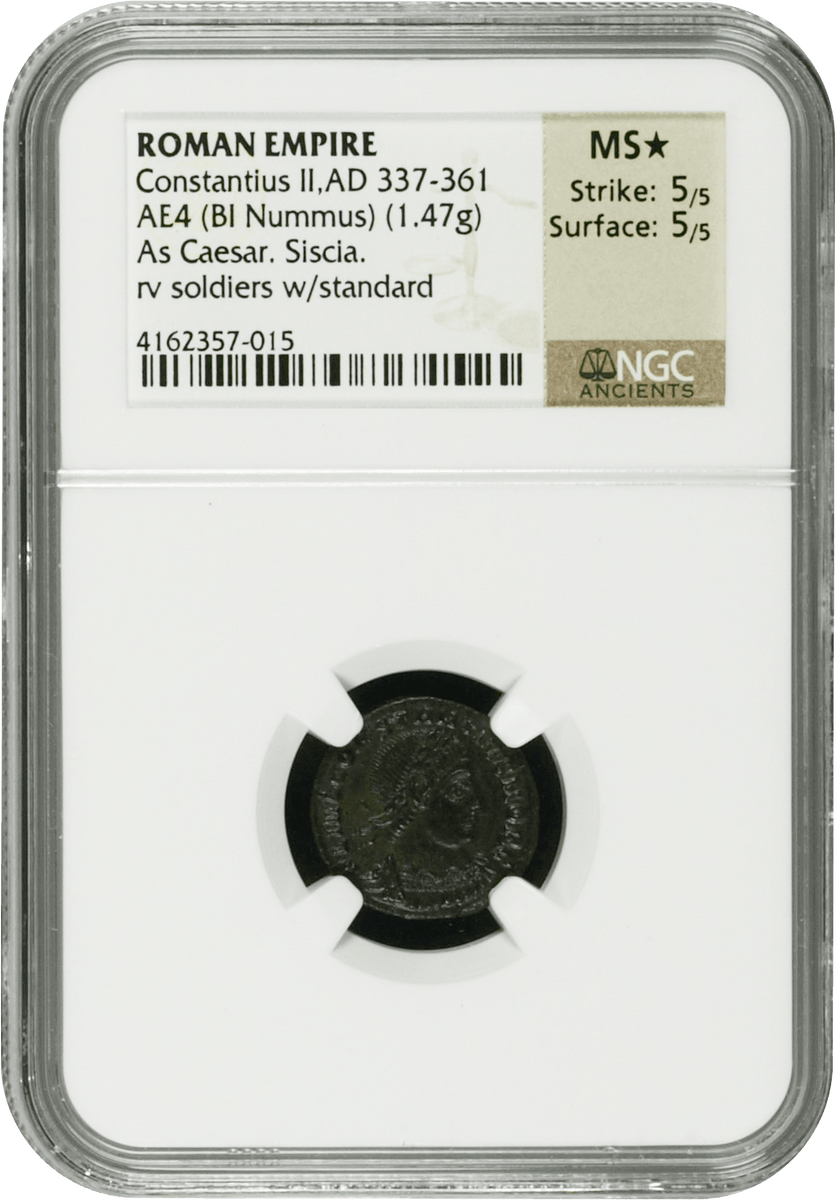 古代ローマコイン 337-361年 ソリダス金貨 コンスタンティウス2