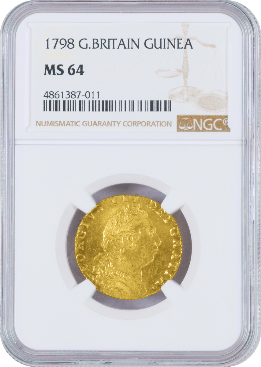 1798年 イギリス ジョージ3世 スペードギニー金貨 MS64 | 港区
