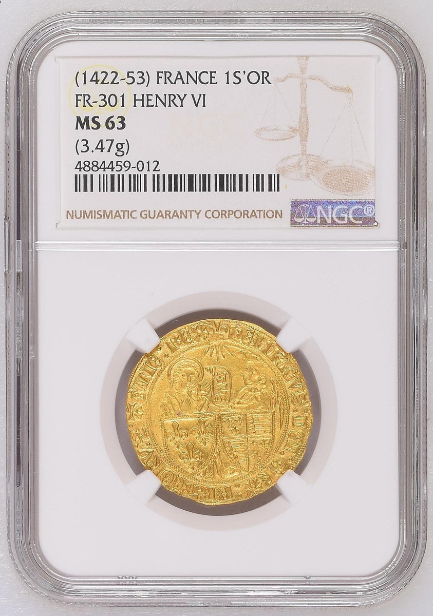1422-53年 フランス 1S'OR金貨 NGC MS63 | 港区虎ノ門の