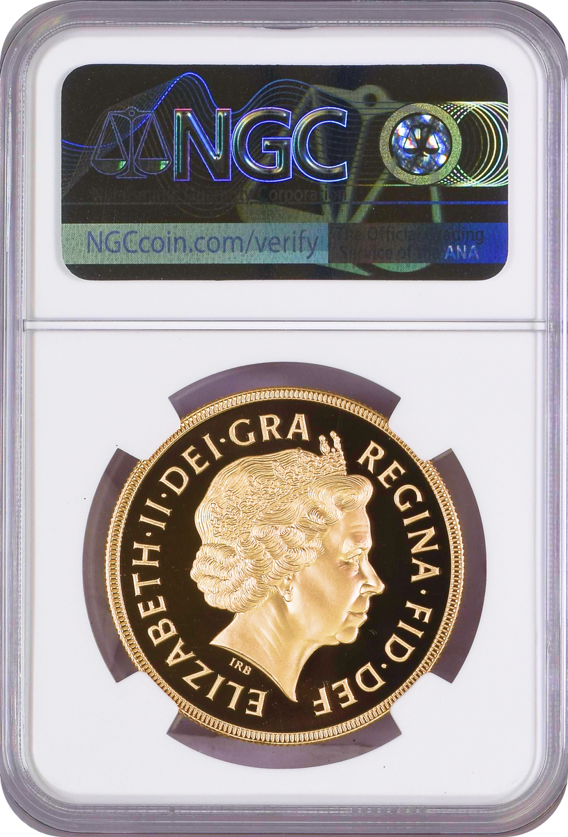 Top Pop】1999年 イギリス エリザベス2世 5ポンド金貨 NGC PF70UCAM