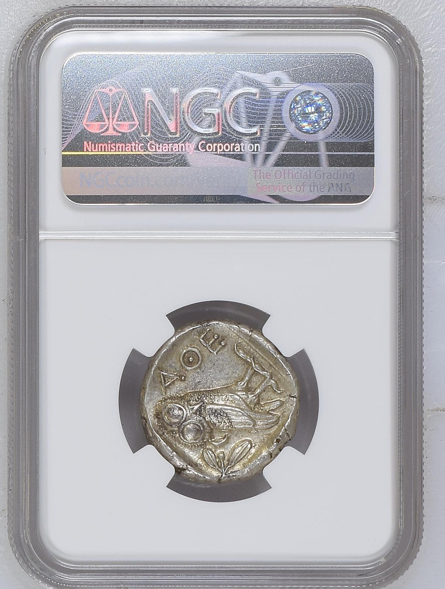 アッテカ　アテネ 紀元前440-404年 テトラドラクマ銀貨　5/5 3/5 紀元前440-404年 古代 ギリシア アッティカ アテネ テトラドラクマ銀貨