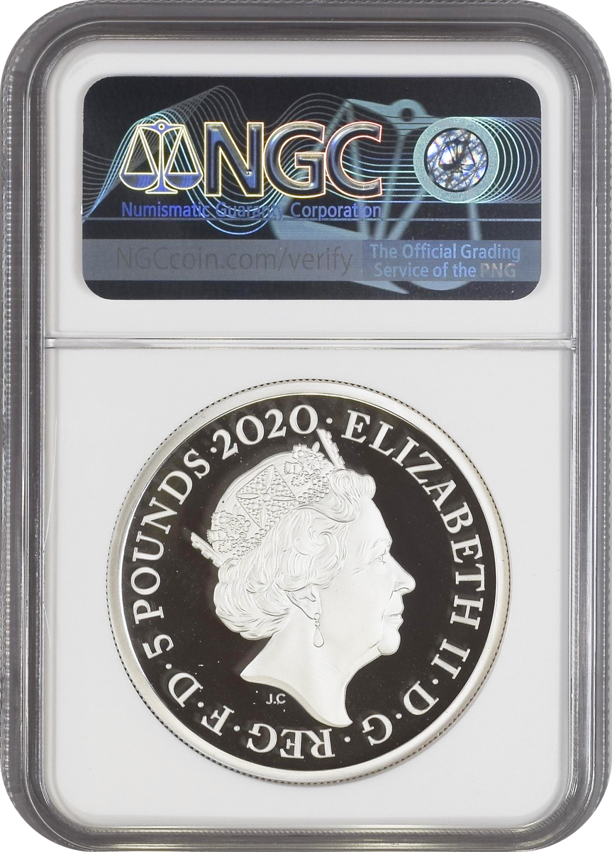 Top Pop】2020年 イギリス スリーグレイセス 2オンス5ポンド 銀貨 NGC
