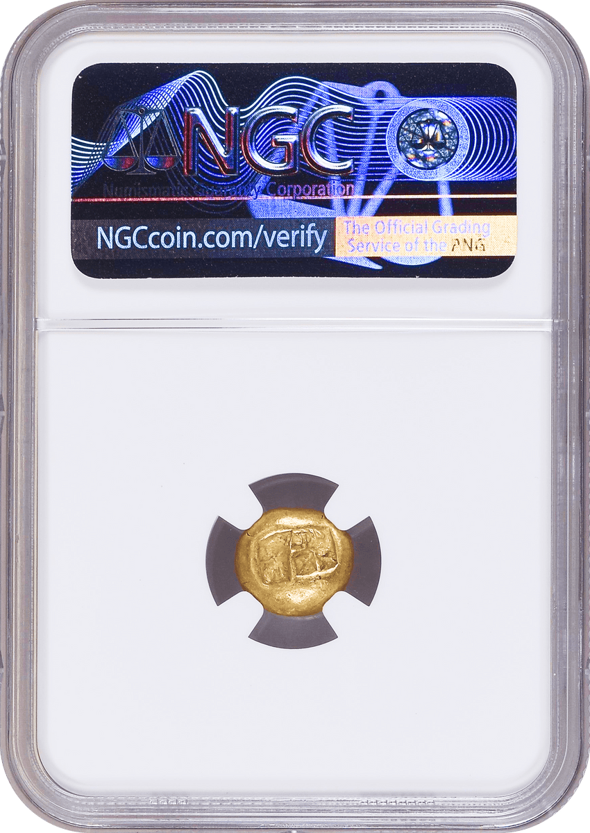 古代リディア王国 紀元前610-546年頃 1/3ステーター金貨 NGC VG Strike