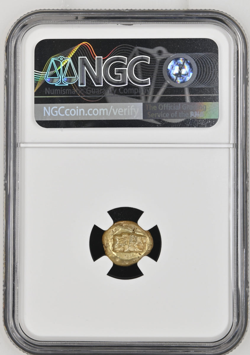 古代リディア王国 紀元前610-546年頃 1/3ステーター金貨 NGC Ch XF
