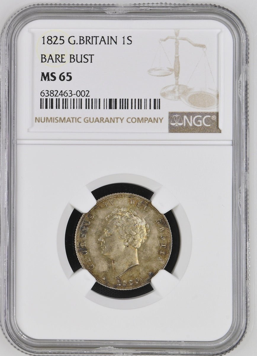 1825年 イギリス ジョージ4世 1シリング銀貨 MS65 | 港区虎ノ門の