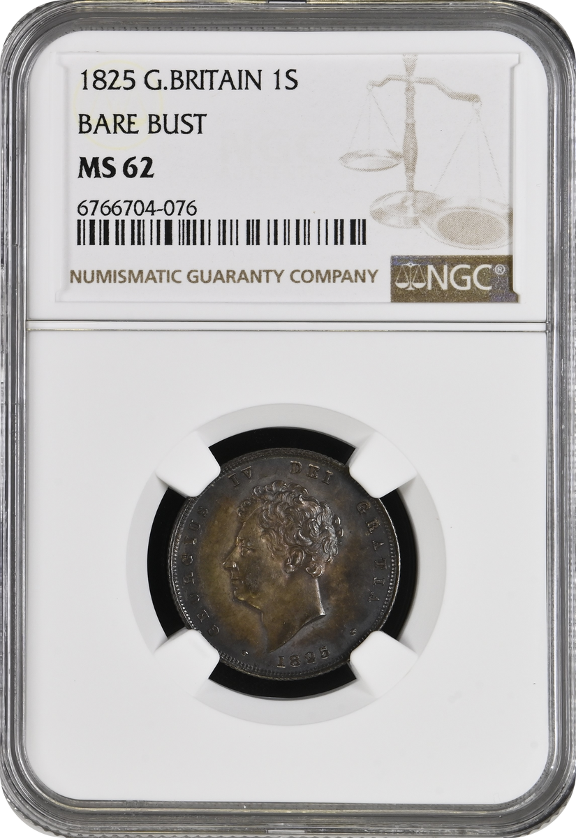 1825年 イギリス ジョージ4世 1シリング銀貨 NGC MS62 | 港区虎ノ門の