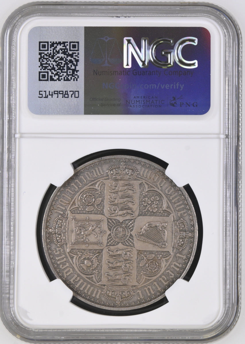 1847年 イギリス ヴィクトリア ゴシッククラウン銀貨 アンデシモ