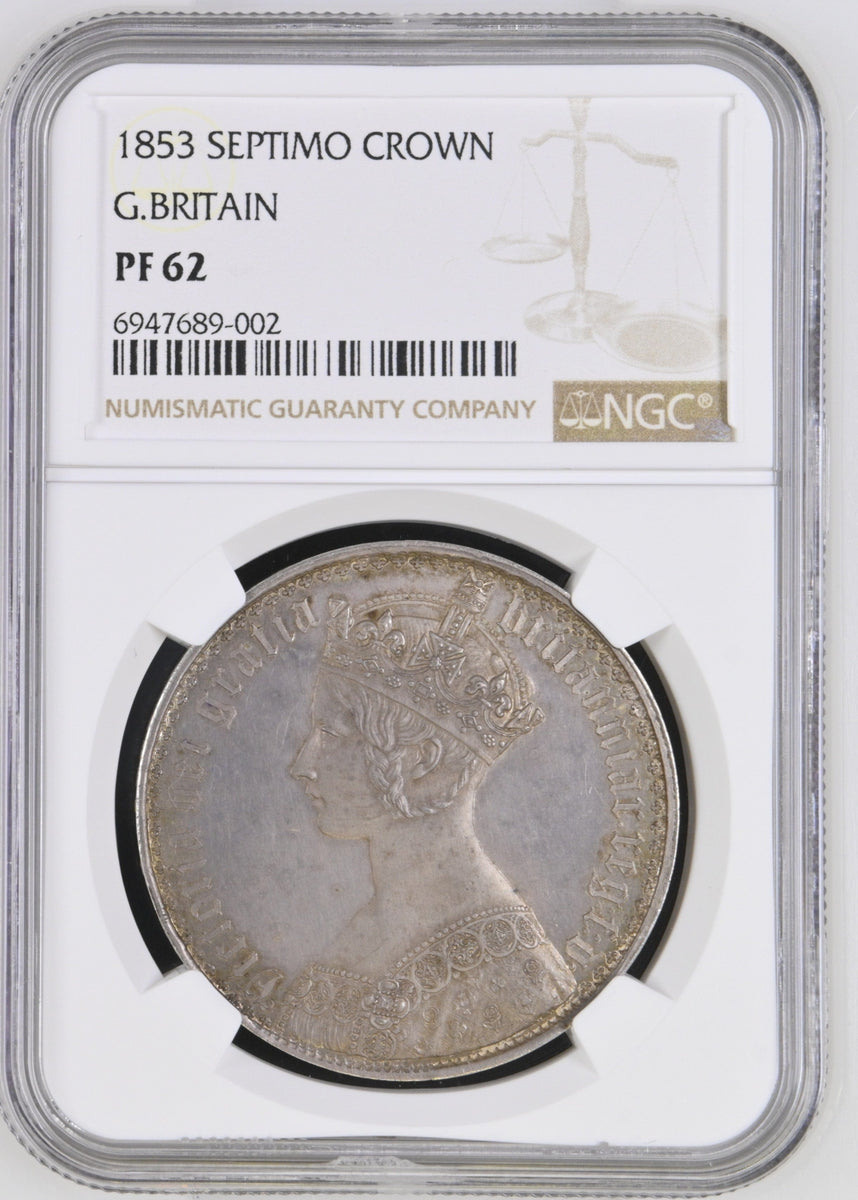 1853年 イギリス ゴシッククラウン銀貨 セプティモ PF62 | 港区