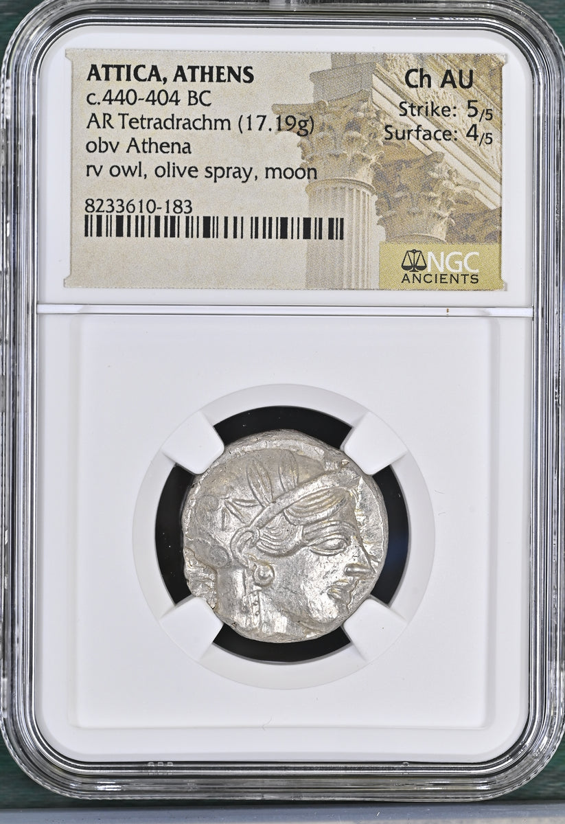 紀元前440-404年 古代 ギリシア アッティカ アテネ テトラドラクマ銀貨