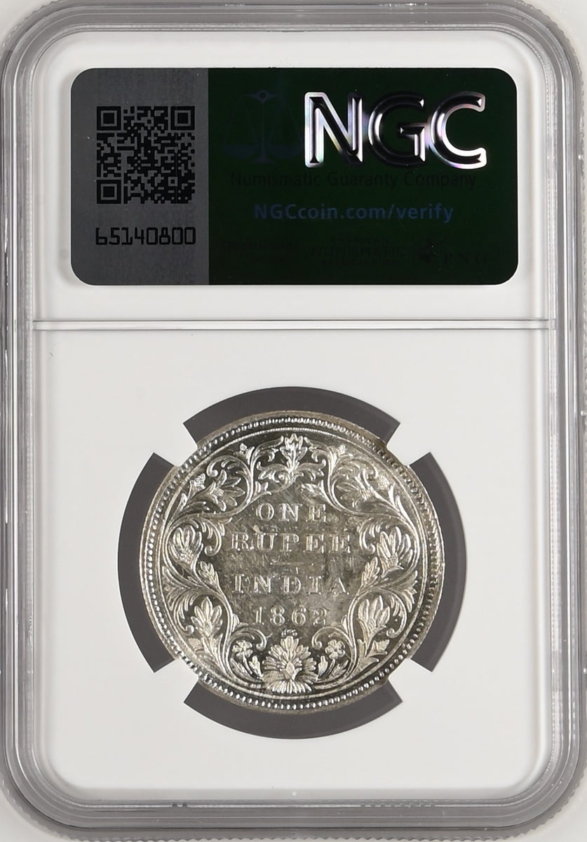 1862年 英領インド ゴシック ルピー銀貨 MS63 | 港区虎ノ門の