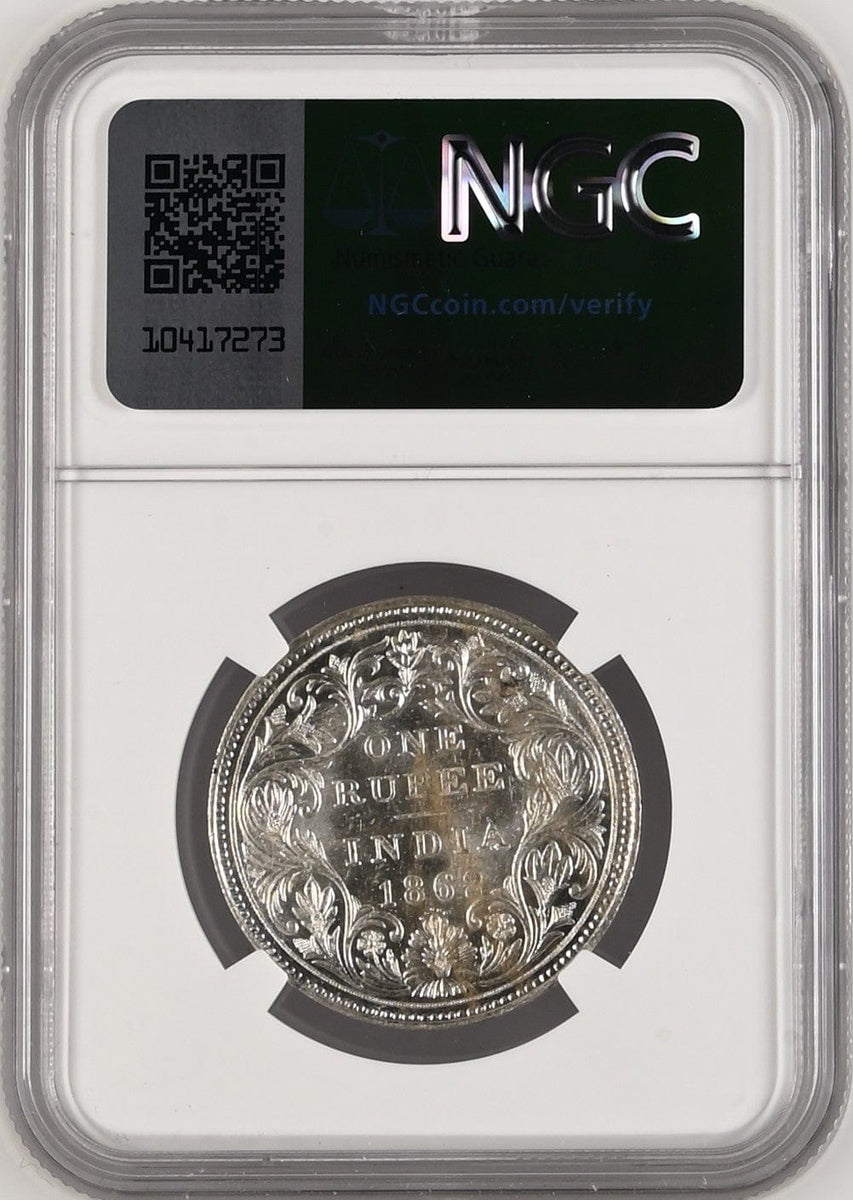 1862年 英領インド ゴシック ルピー銀貨 MS63 | 港区虎ノ門の