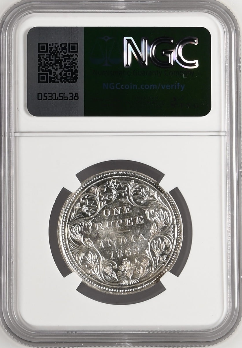 1862年 英領インド ゴシック ルピー銀貨 MS63 | 港区虎ノ門の