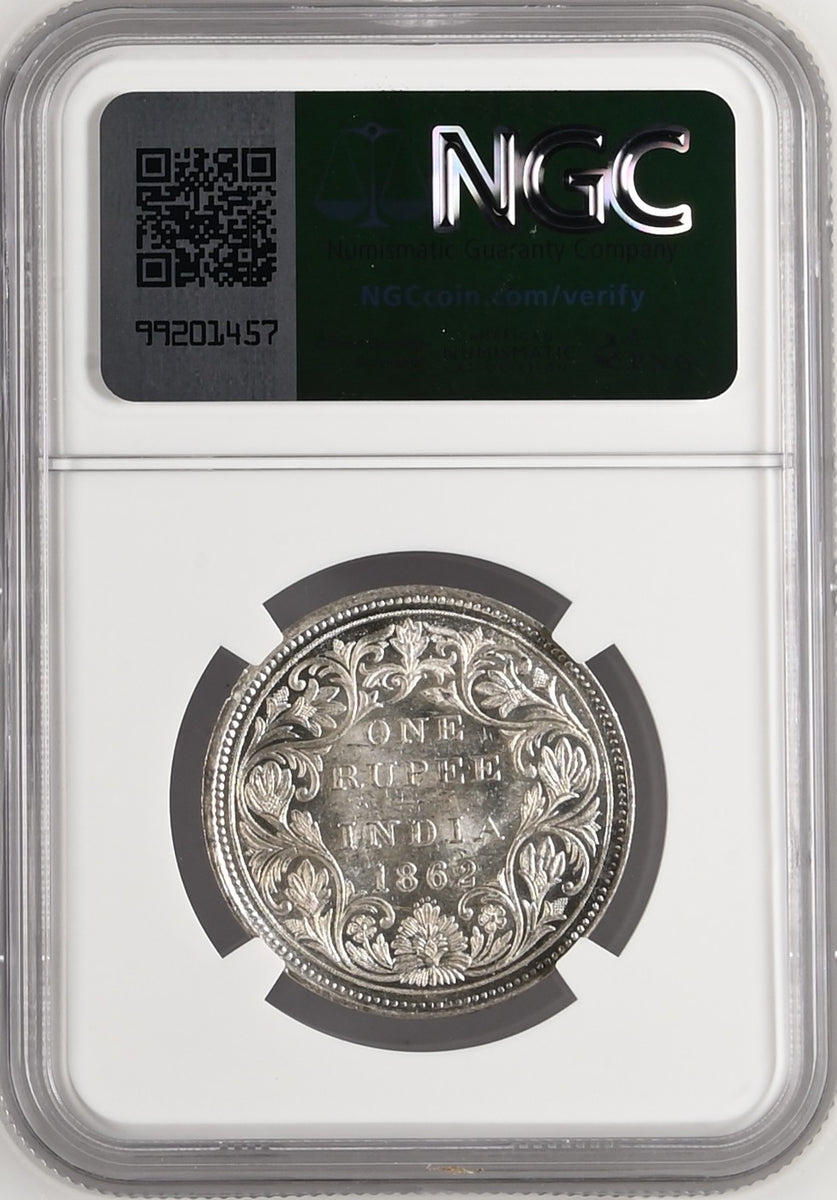 1862年 英領インド ゴシック ルピー銀貨 MS63 | 港区虎ノ門の