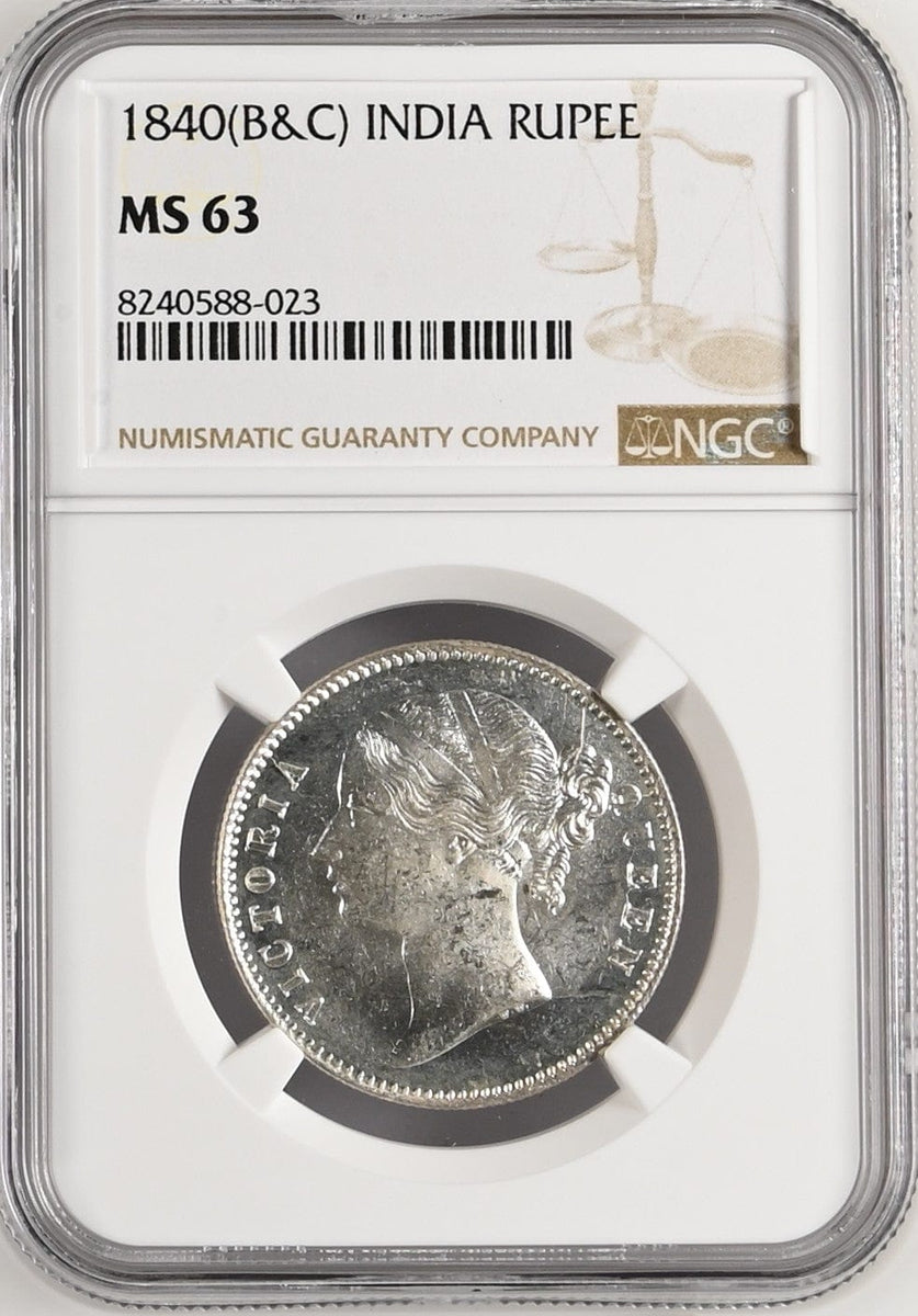 1840年 英領インド 東インド会社 ヴィクトリア ヤングヘッド ルピー