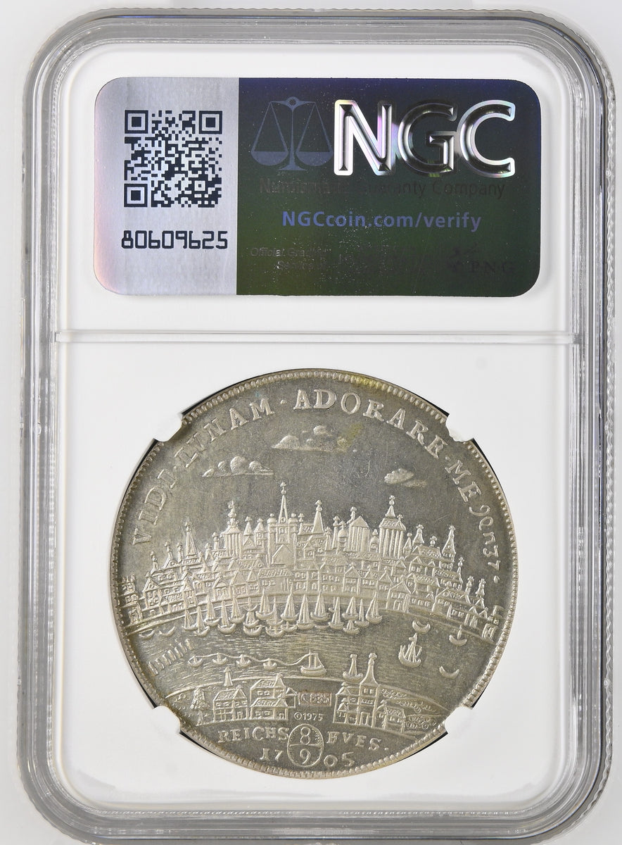 1705年銘 1975年 ドイツ ケルン ターラー銀貨 モダンリストライク NGC