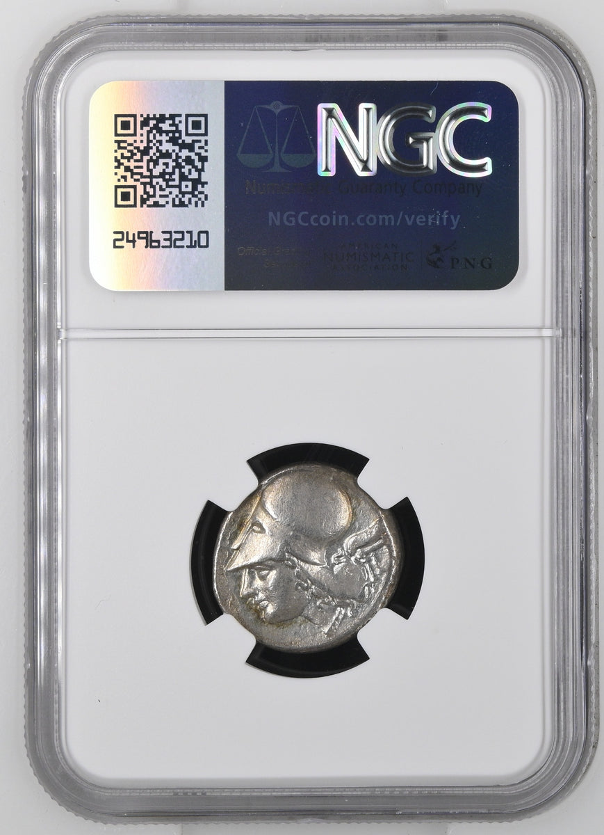 紀元前4世紀-3世紀 アカルナニア地方 レウカス島 ステーター銀貨 NGC