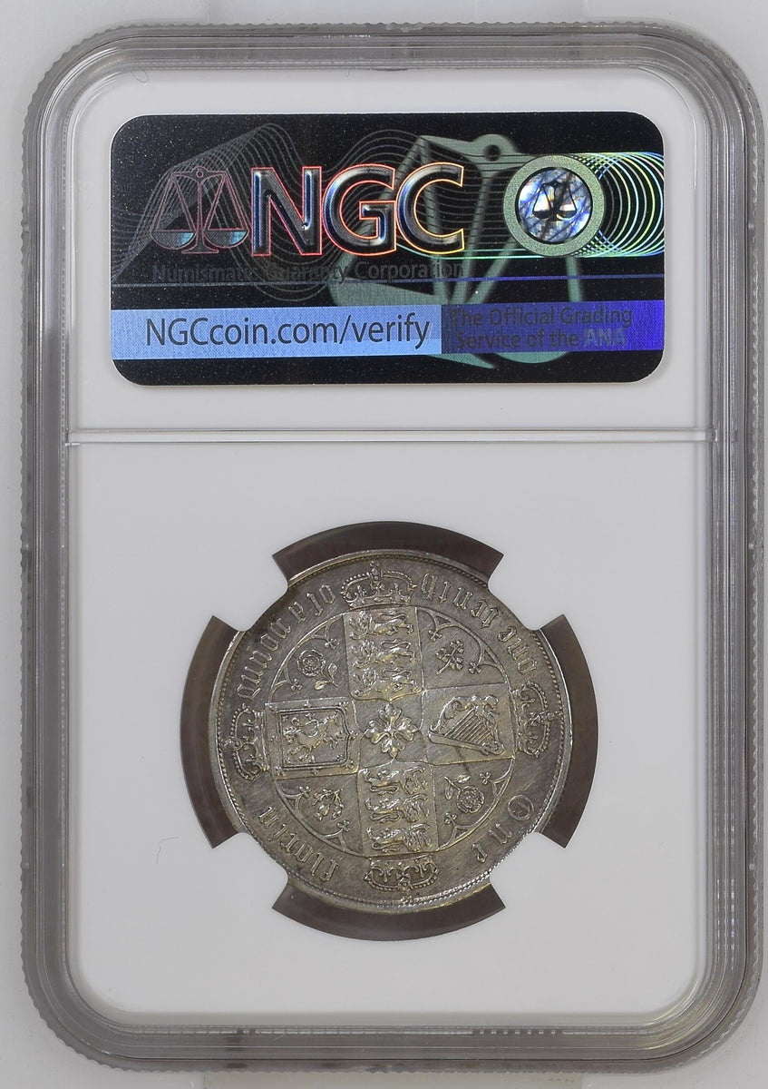 1872年 イギリス ヴィクトリア フローリン(2シリング)銀貨 NGC XF
