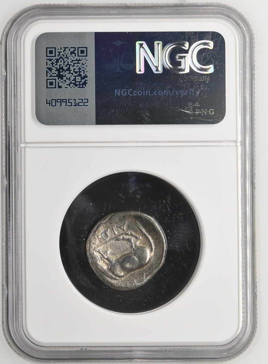 紀元前4世紀 テッサリア地方 ラリッサ ドラクマ銀貨 NGC VF 4/5-3/5