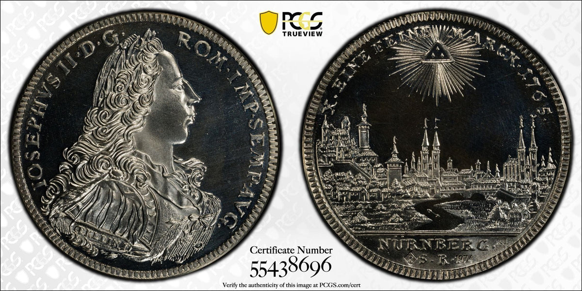 Top Pop】1765年(1974年) ドイツ ニュルンベルク ターラー銀貨