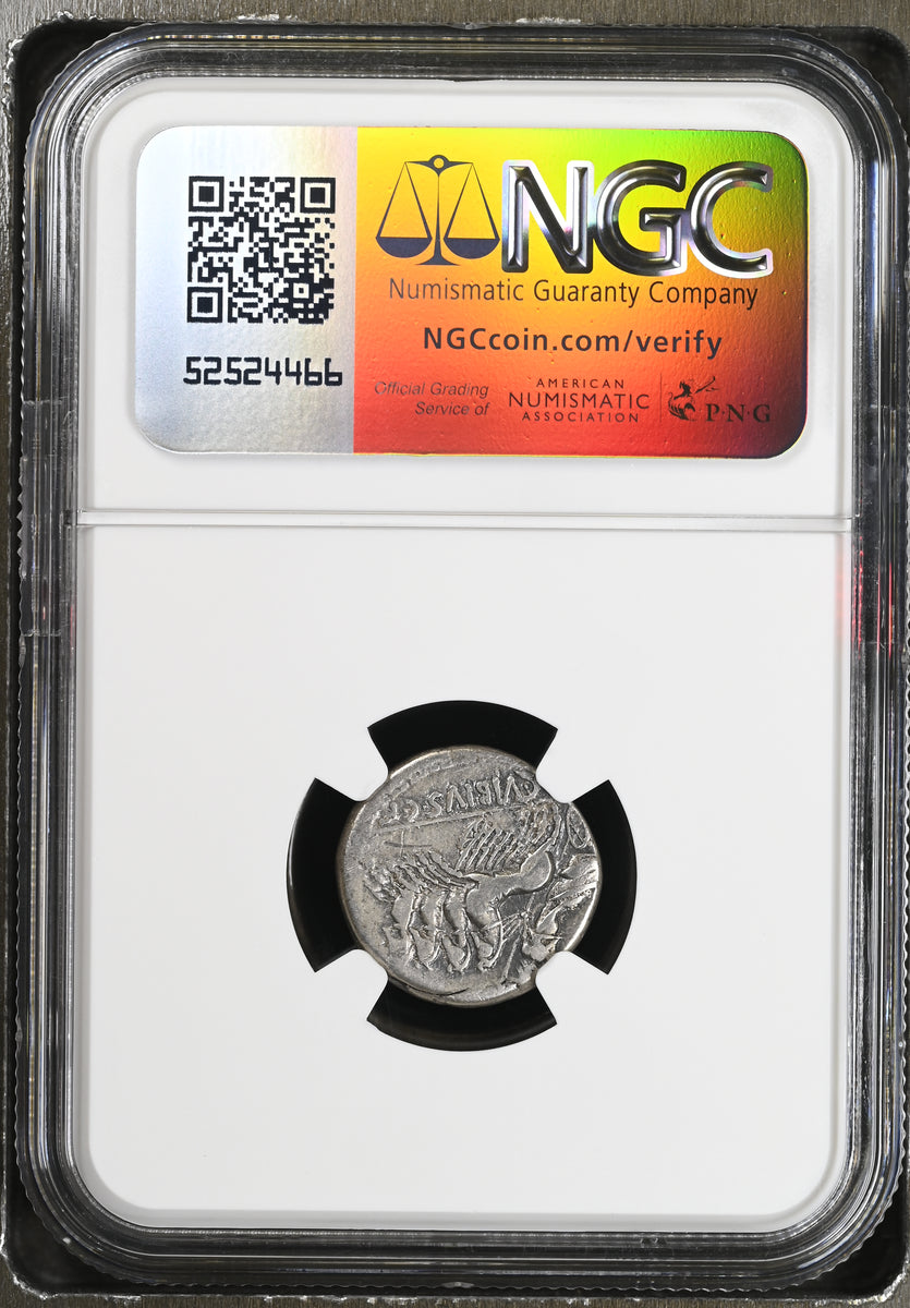 古代 紀元前90年頃 ローマ共和国 C.ウィビウス・パンサ デナリウス銀貨