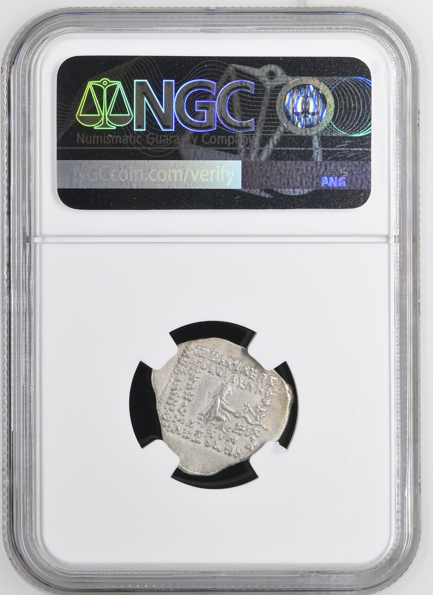 紀元前57-38年頃 古代 パルティア オロデス2世 ドラクマ銀貨 NGC Ch XF