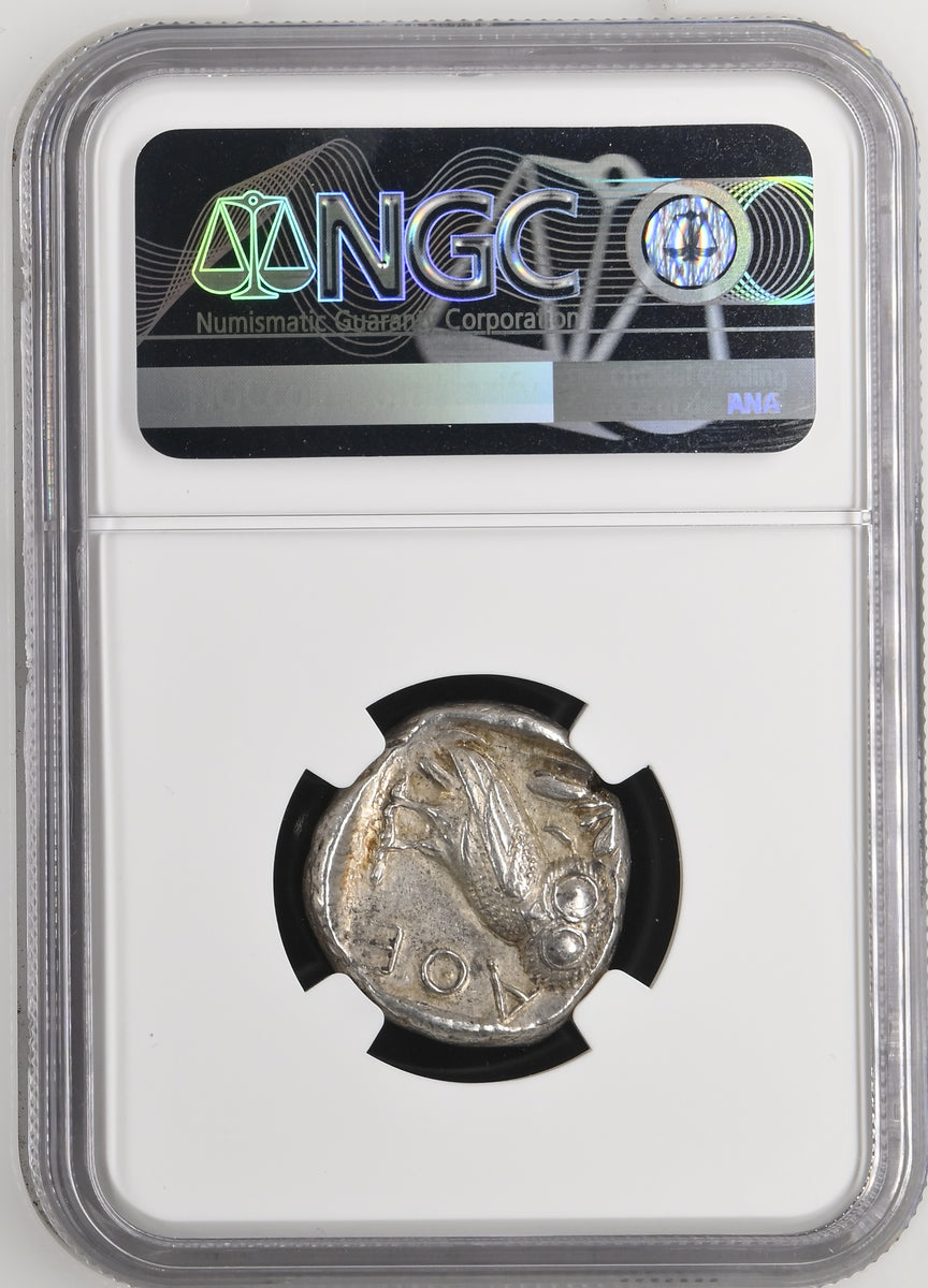 古代　テッサリア 紀元前4世紀 AE15  NGC認証 紀元前440-404年頃 古代ギリシア アッティカ アテネ テトラドラクマ