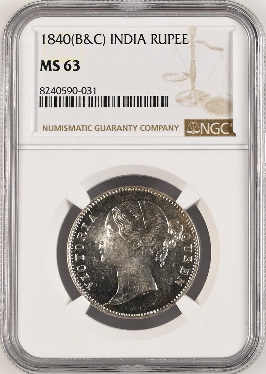 1840年 英領インド 東インド会社 ヴィクトリア ヤングヘッド ルピー