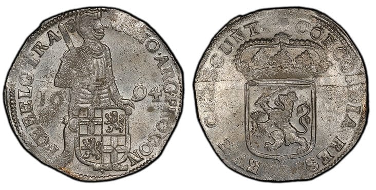 1711年 オランダ 銀貨 アンティークコイン １ドゥカトン銀貨 1Ducaton 18世紀 1DUC NETHERLAND 大判コイン コイン 鑑定  貨幣 通貨 現物資産 - 貨幣