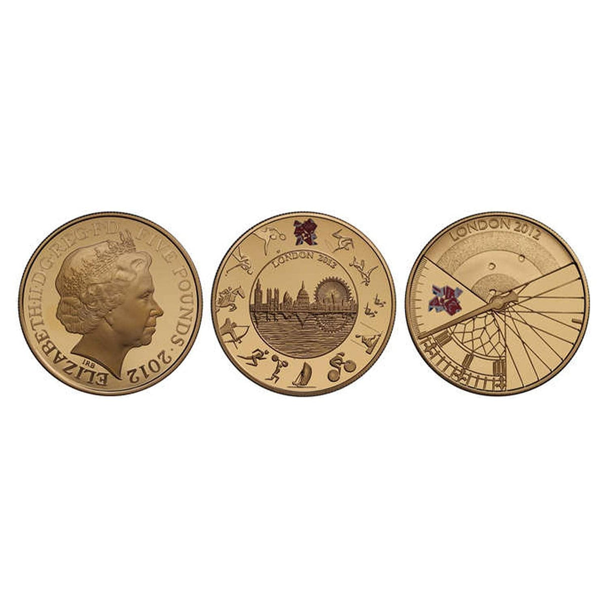 2012年 イギリス ロンドンオリンピック&パラリンピック 5ポンド金貨2枚 