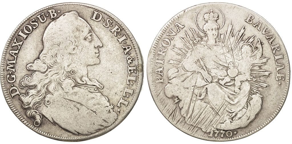ドイツドイツ 1771年 マクシミリアン3世 ヨーゼフ ターラー 銀貨 NGC 