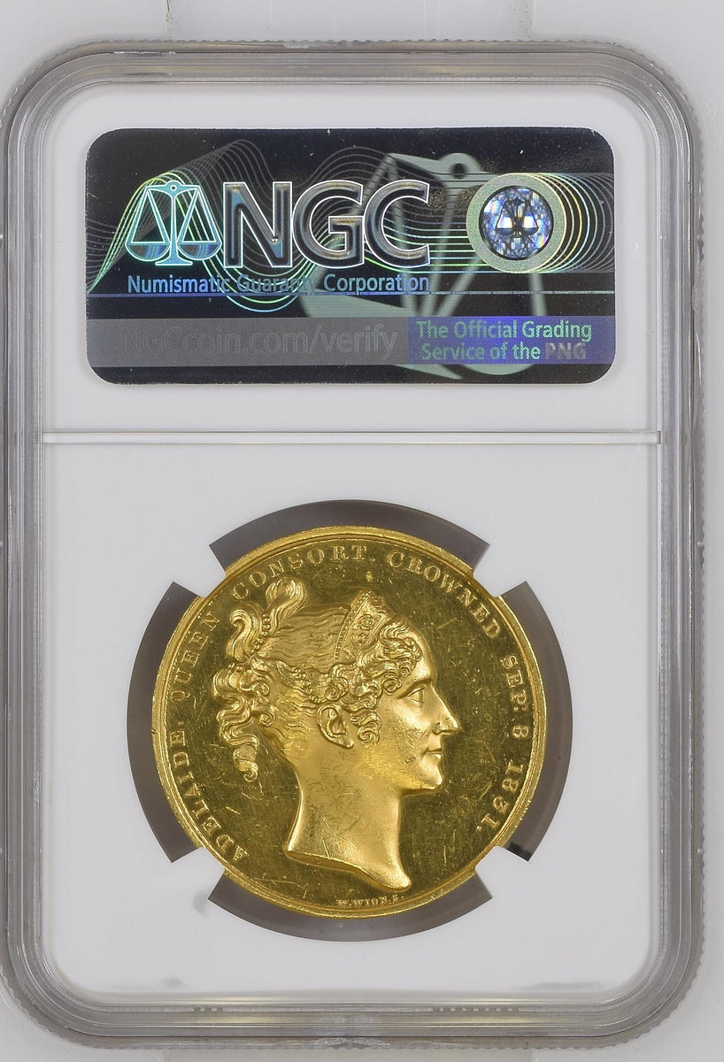 1831年 イギリス ウィリアム4世 戴冠記念金メダル NGC PROOF 