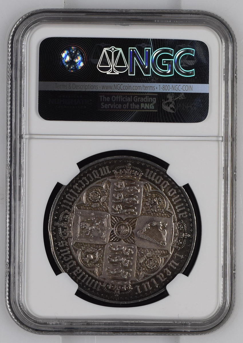 1847年 イギリス ゴシッククラウン銀貨 NGC PF55 ヴィクトリア女王 