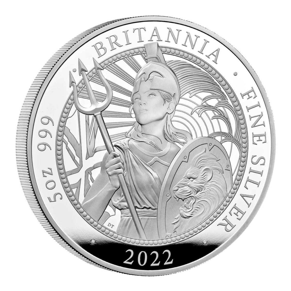 2022年 イギリス ブリタニア スタンダードプルーフ 5オンス銀貨 