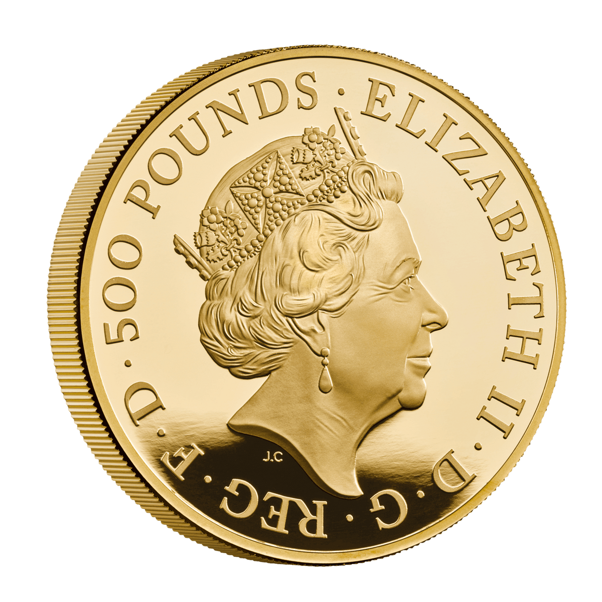 2021年 イギリス クイーンズビースト 1オンス 金貨 The Completer Coin