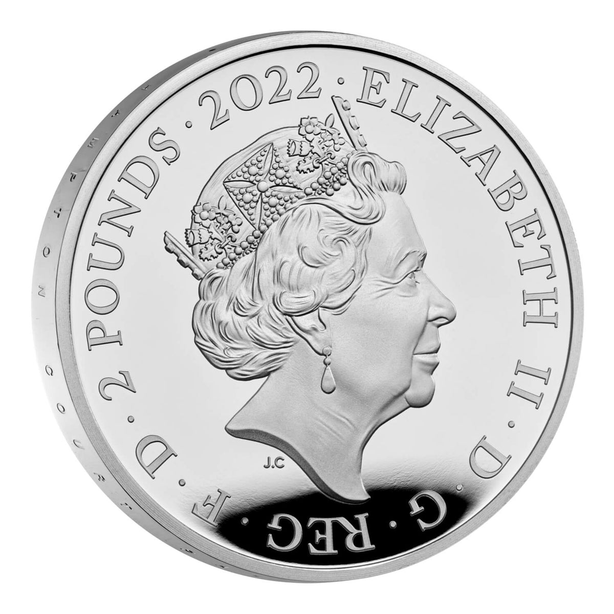 2023年イギリスロイヤルチューダービースト2オンス銀貨 - 旧貨幣