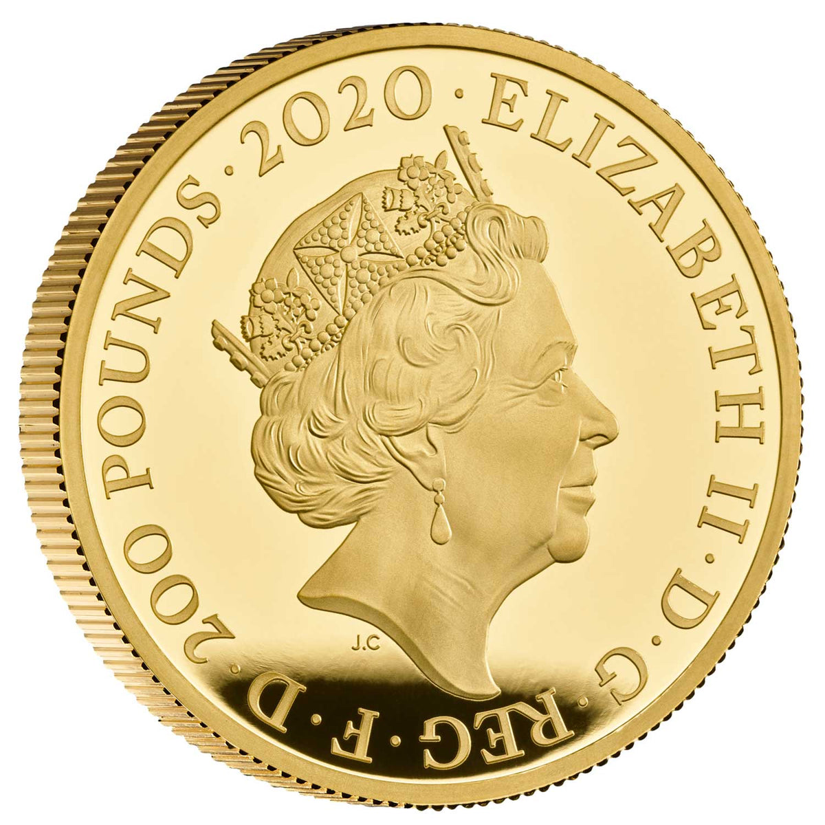 2020年 イギリス スリー・グレイセス 2オンス 200ポンド金貨 